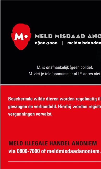 Illegale handel in dieren